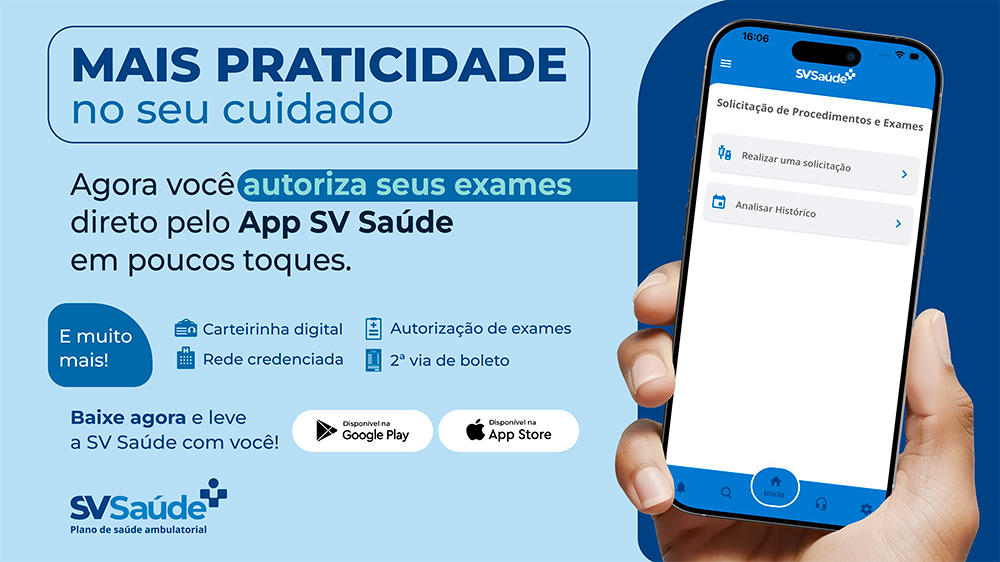 Novo Aplicativo SV Saúde